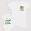 Fueled by Snacks and Screams - Baby Gift Set - Baby Bodysuit Gift Set