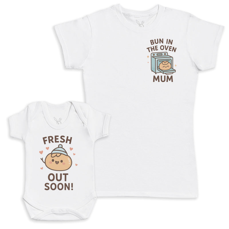 Fresh Out Soon - Baby Gift Set - Baby Bodysuit Gift Set