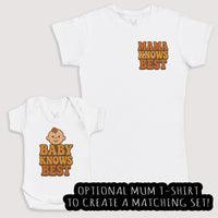 Baby Knows Best - Baby Gift Set - Baby Bodysuit Gift Set