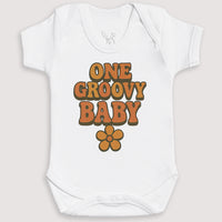 One Groovy Baby - Baby Gift Set - Baby Bodysuit Gift Set