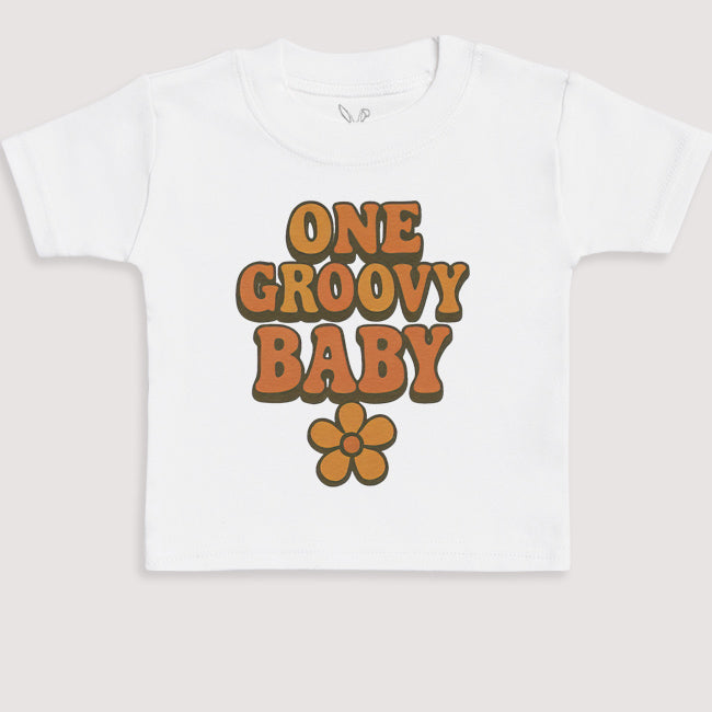 One Groovy Baby - Baby Gift Set - Baby Bodysuit Gift Set