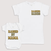 Raised By Mama - Baby Gift Set - Baby Bodysuit Gift Set