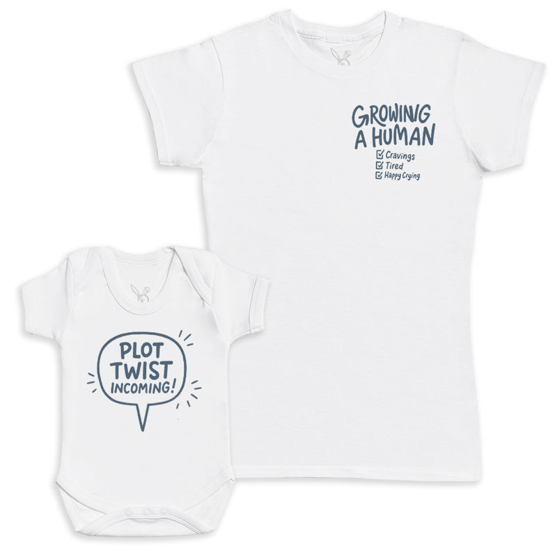 Plot Twist Incoming - Baby Gift Set - Baby Bodysuit Gift Set