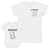 Minisaur - Baby Gift Set - Baby Bodysuit Gift Set
