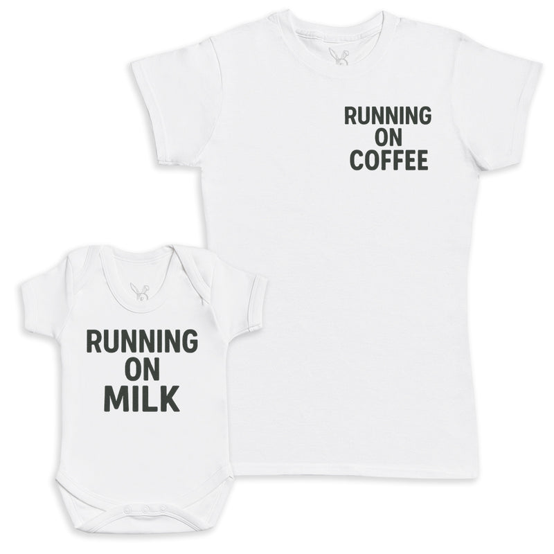 Running On Milk - Baby Gift Set - Baby Bodysuit Gift Set