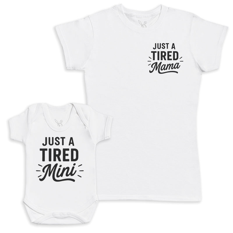 Just A Tired Mini - Baby Gift Set - Baby Bodysuit Gift Set