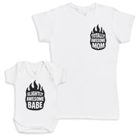 Slightly Awesome Babe - Baby Gift Set - Baby Bodysuit Gift Set