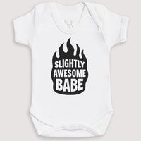 Slightly Awesome Babe - Baby Gift Set - Baby Bodysuit Gift Set