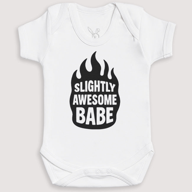 Slightly Awesome Babe - Baby Gift Set - Baby Bodysuit Gift Set