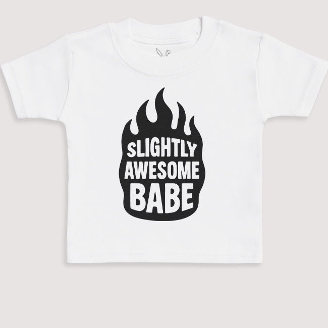 Slightly Awesome Babe - Baby Gift Set - Baby Bodysuit Gift Set