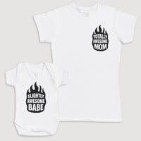 Slightly Awesome Babe - Baby Gift Set - Baby Bodysuit Gift Set
