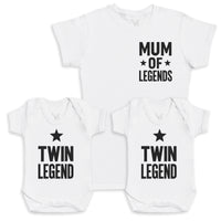 Twin Legend - Baby Gift Set - Baby Bodysuit Gift Set
