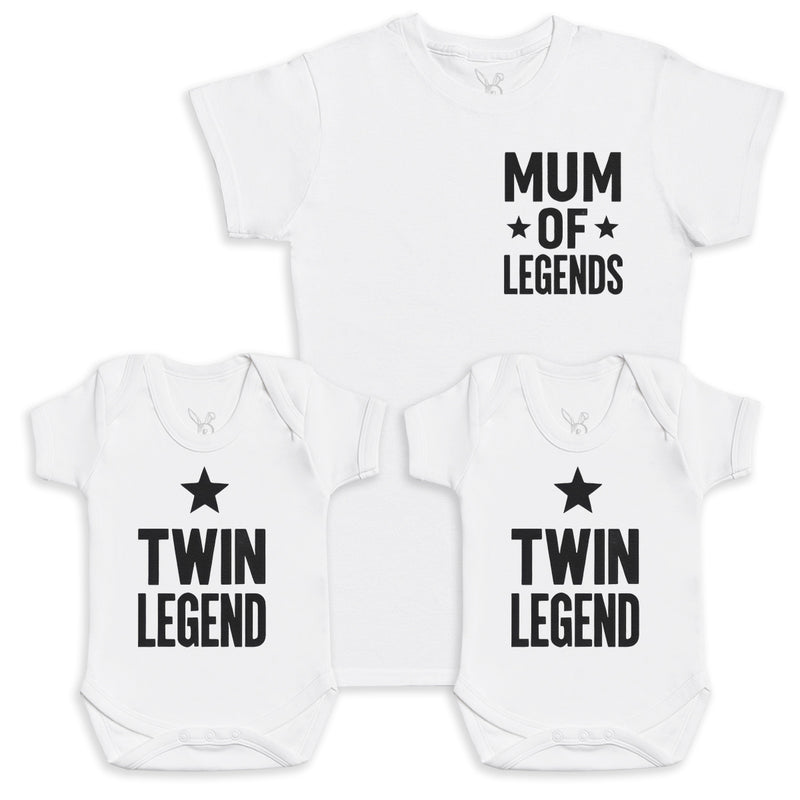 Twin Legend - Baby Gift Set - Baby Bodysuit Gift Set