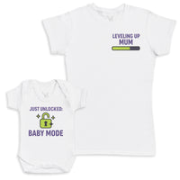 Just Unlocked Baby Mode - Baby Gift Set - Baby Bodysuit Gift Set