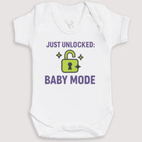 Just Unlocked Baby Mode - Baby Gift Set - Baby Bodysuit Gift Set