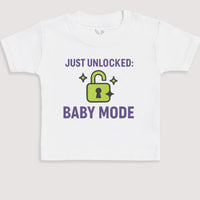 Just Unlocked Baby Mode - Baby Gift Set - Baby Bodysuit Gift Set