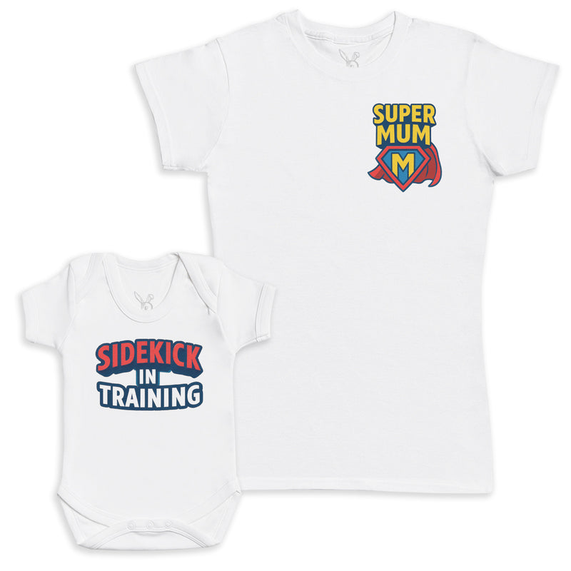 Sidekick In Training - Baby Gift Set - Baby Bodysuit Gift Set