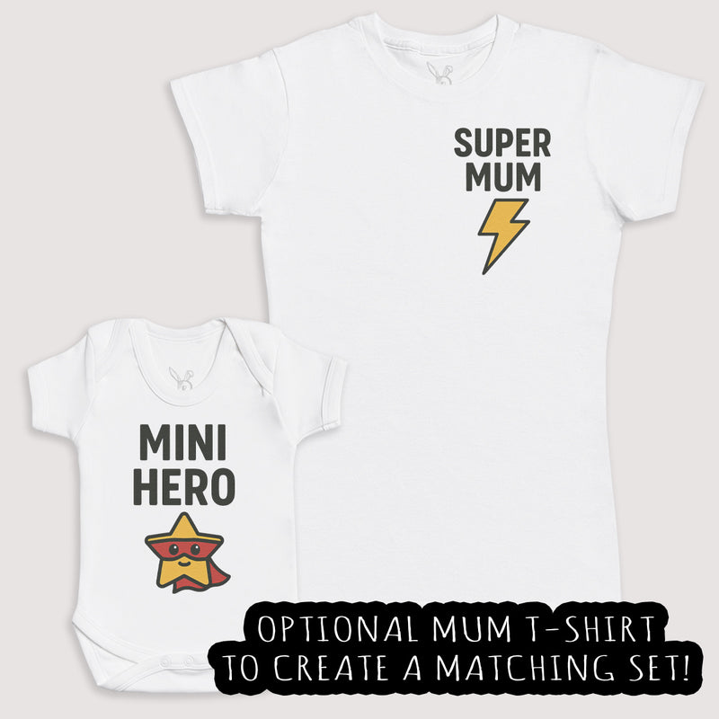 Mini Hero - Baby Gift Set - Baby Bodysuit Gift Set