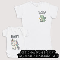 Baby Unicorn - Baby Gift Set - Baby Bodysuit Gift Set
