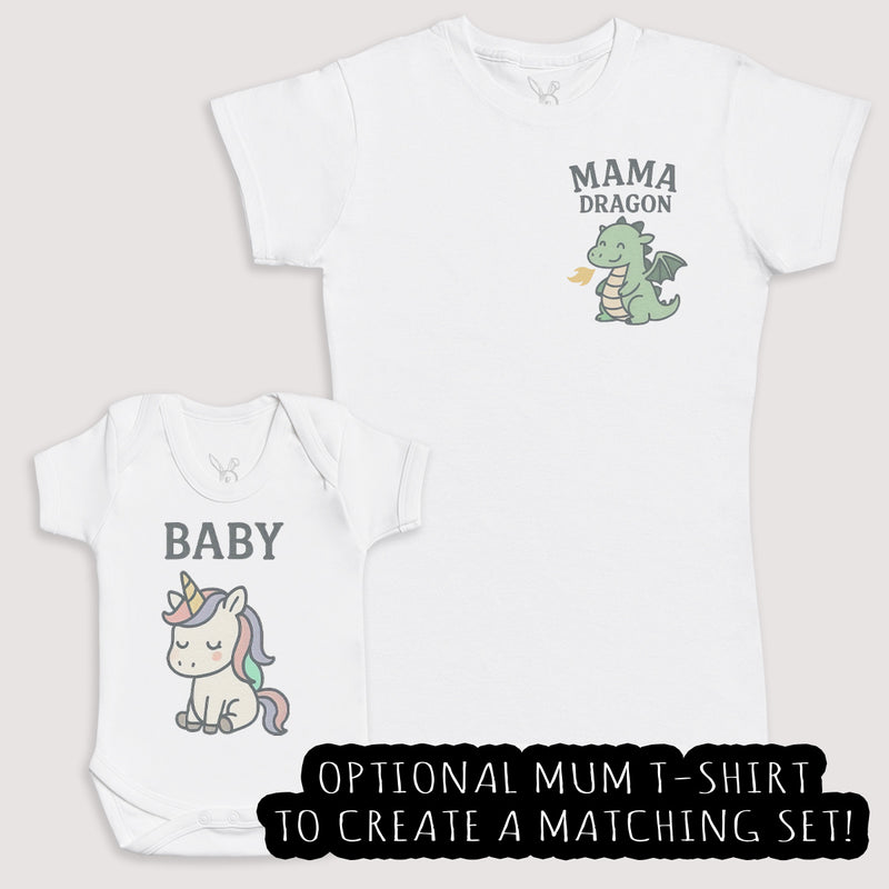 Baby Unicorn - Baby Gift Set - Baby Bodysuit Gift Set