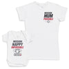 Mission Nappy Impossible - Baby Gift Set - Baby Bodysuit Gift Set