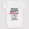 Mission Nappy Impossible - Baby Gift Set - Baby Bodysuit Gift Set