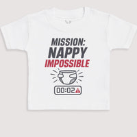 Mission Nappy Impossible - Baby Gift Set - Baby Bodysuit Gift Set