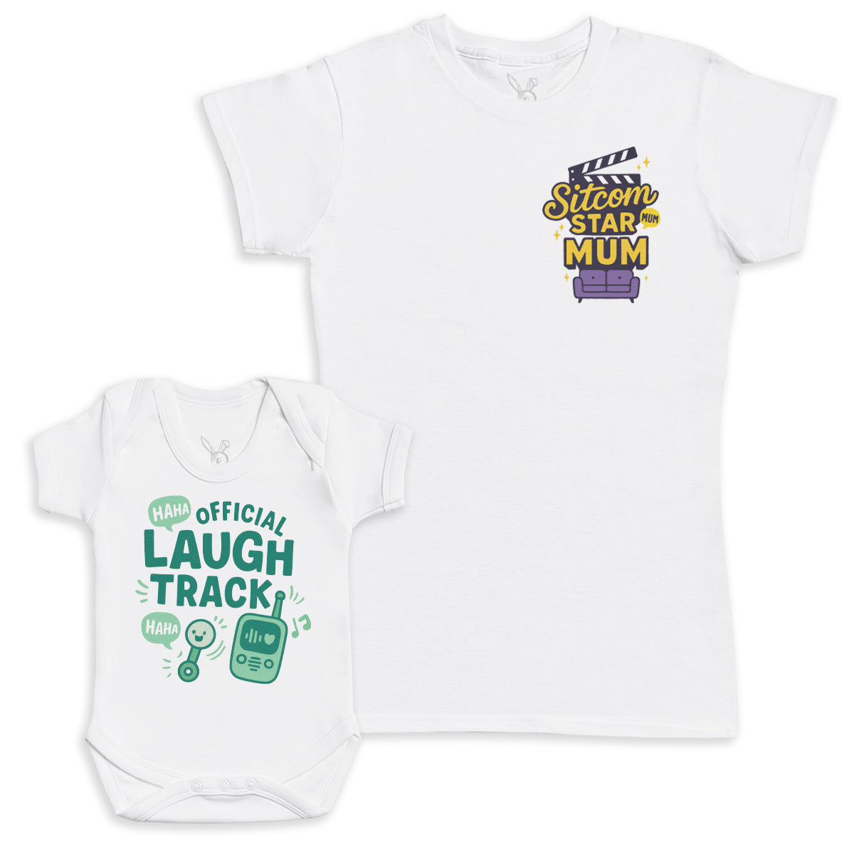 Official Laugh Track - Baby Gift Set - Baby Bodysuit Gift Set