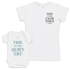This Is My Quiet Cry - Baby Gift Set - Baby Bodysuit Gift Set