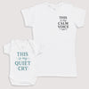 This Is My Quiet Cry - Baby Gift Set - Baby Bodysuit Gift Set