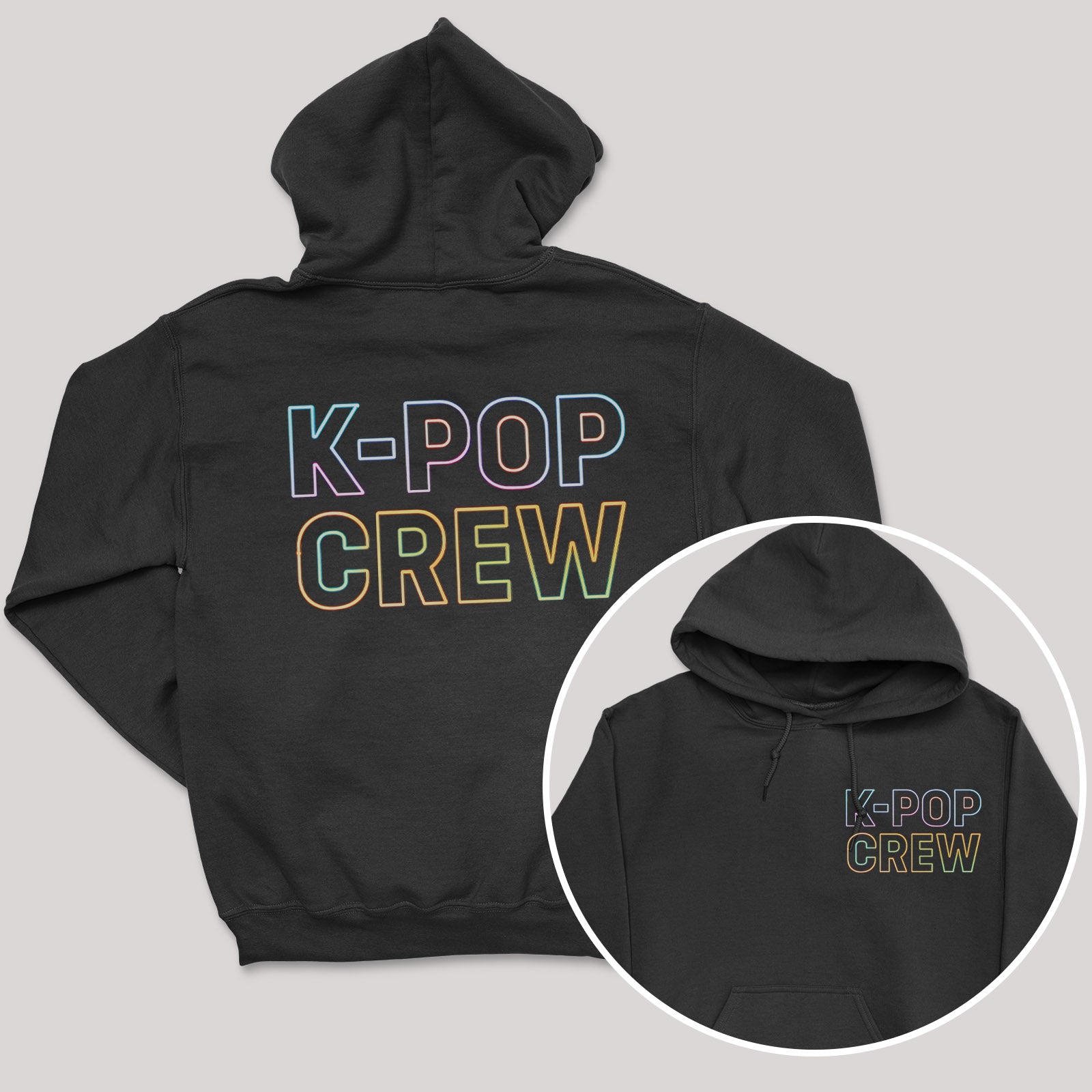 K-Pop Crew - K-Pop Graphic Printed Hoodie