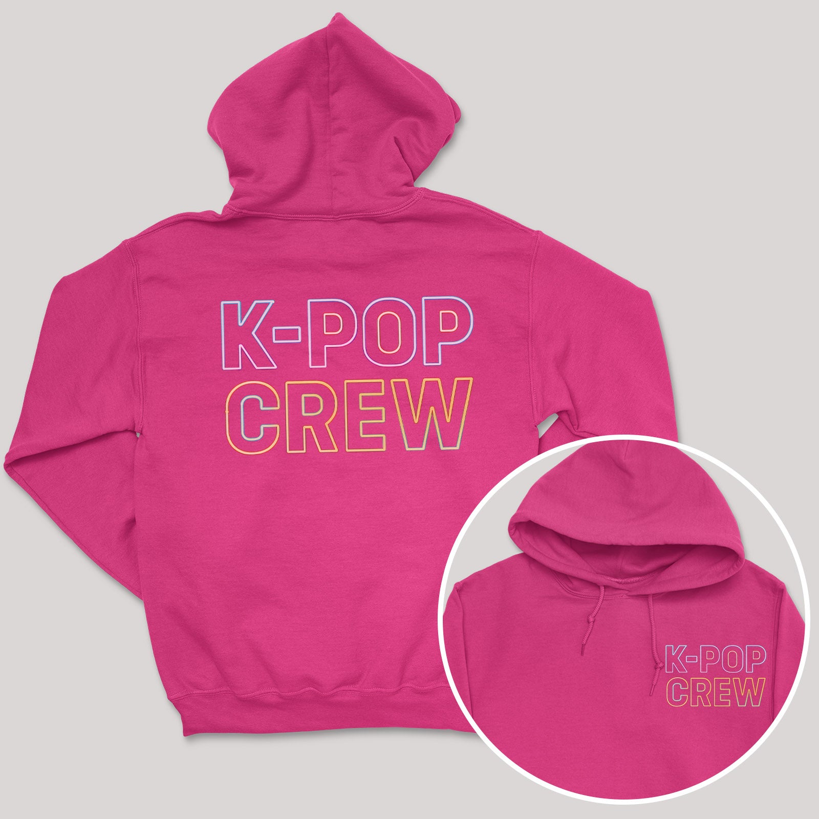 K-Pop Crew - K-Pop Graphic Printed Hoodie