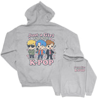 Just A Girl Who Loves K-Pop - K-Pop Graphic Printed Hoodie