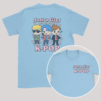 Just A Girl Who Loves K-Pop - K-Pop Graphic Printed T-Shirt