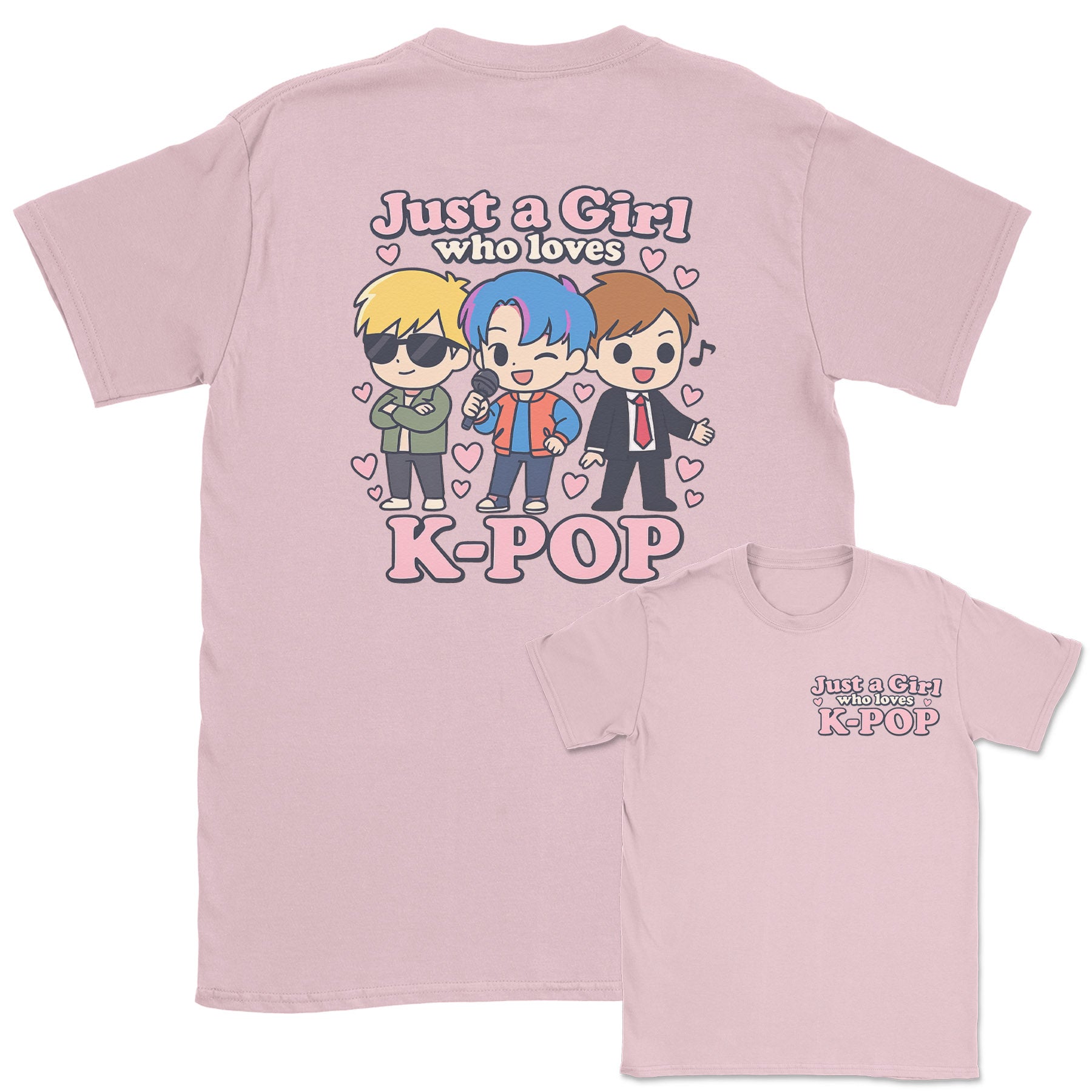Just A Girl Who Loves K-Pop - K-Pop Graphic Printed T-Shirt
