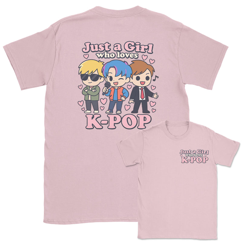 Just A Girl Who Loves K-Pop - K-Pop Graphic Printed T-Shirt