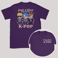 Just A Girl Who Loves K-Pop - K-Pop Graphic Printed T-Shirt