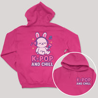 K-Pop And Chill - K-Pop Graphic Printed Hoodie