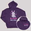 K-Pop And Chill - K-Pop Graphic Printed Hoodie