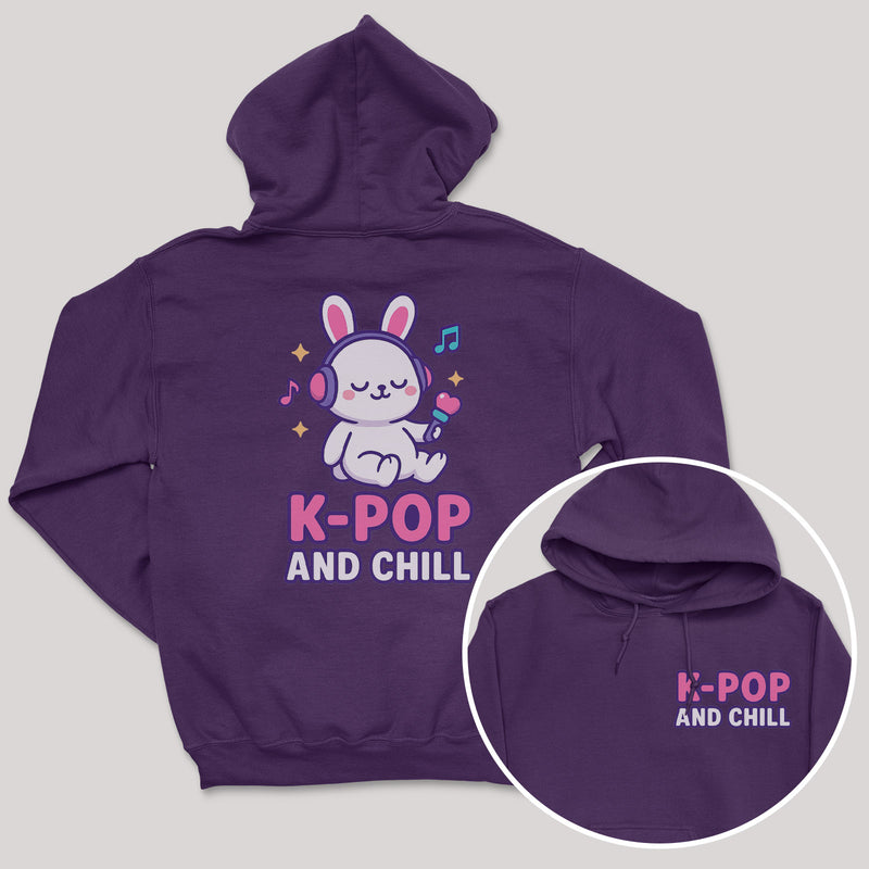 K-Pop And Chill - K-Pop Graphic Printed Hoodie