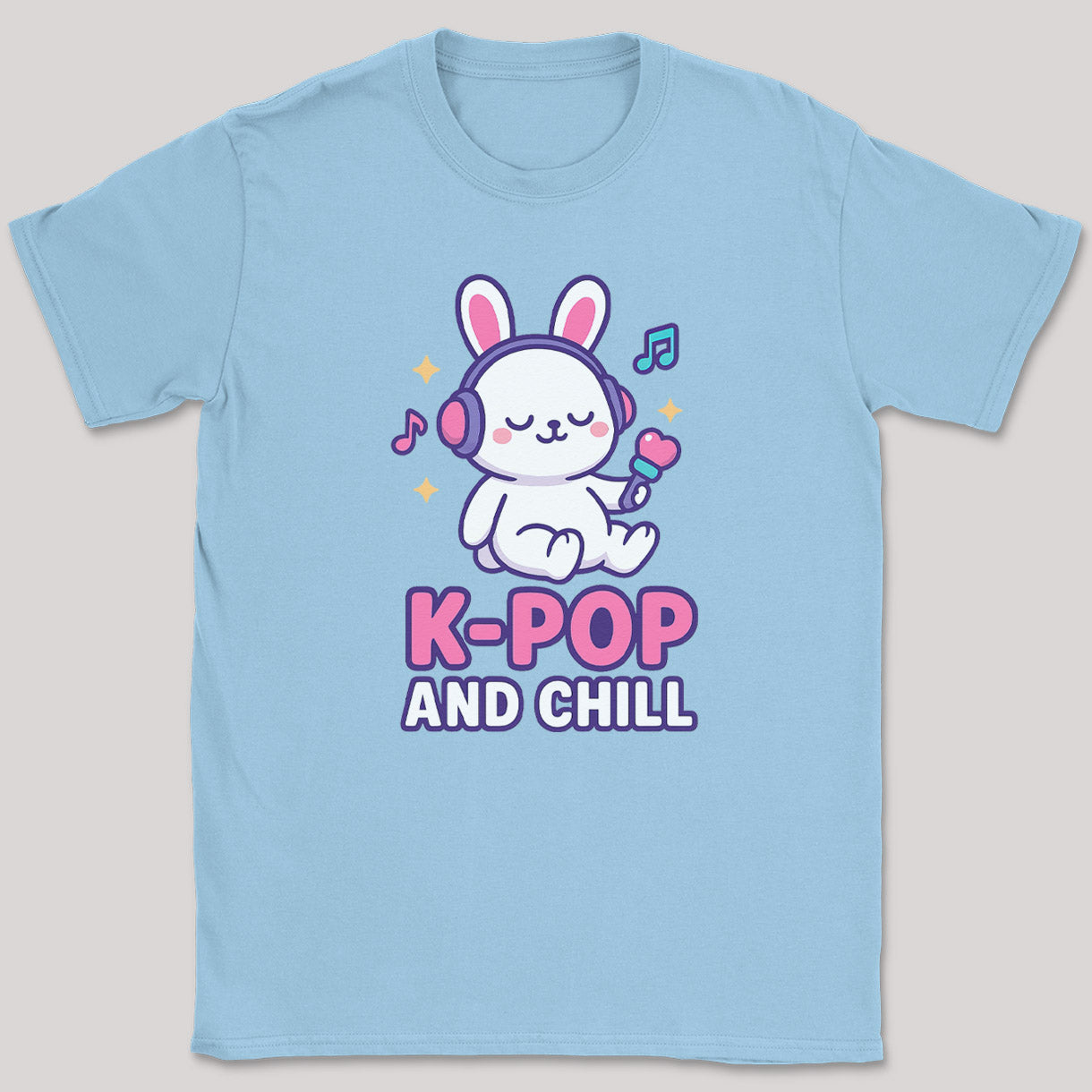 K-Pop And Chill - K-Pop Graphic Printed T-Shirt