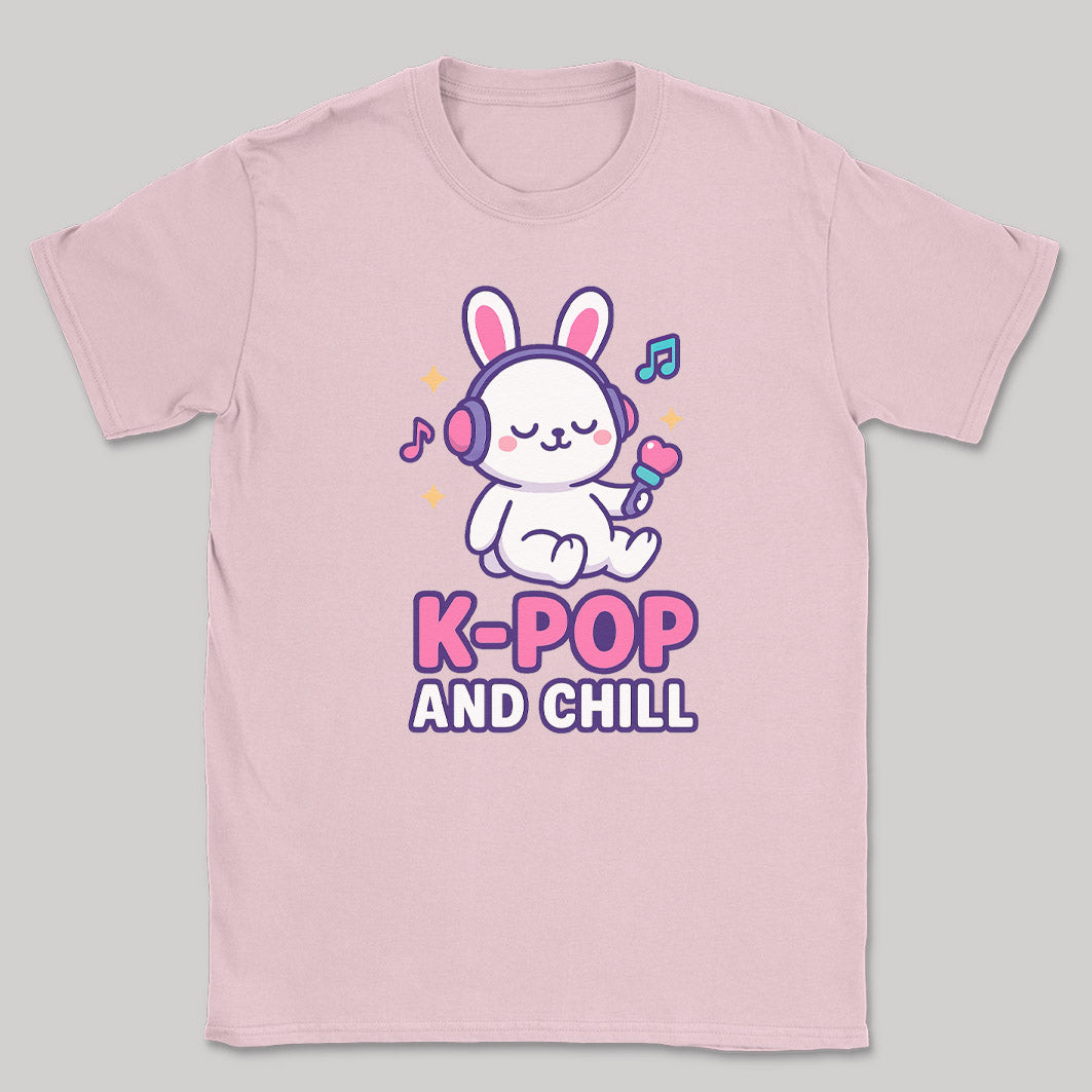 K-Pop And Chill - K-Pop Graphic Printed T-Shirt