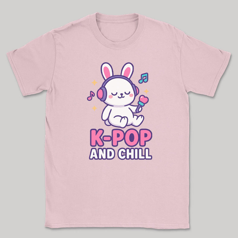 K-Pop And Chill - K-Pop Graphic Printed T-Shirt