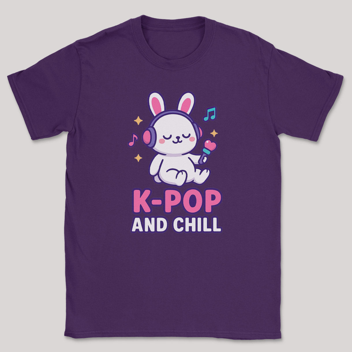 K-Pop And Chill - K-Pop Graphic Printed T-Shirt
