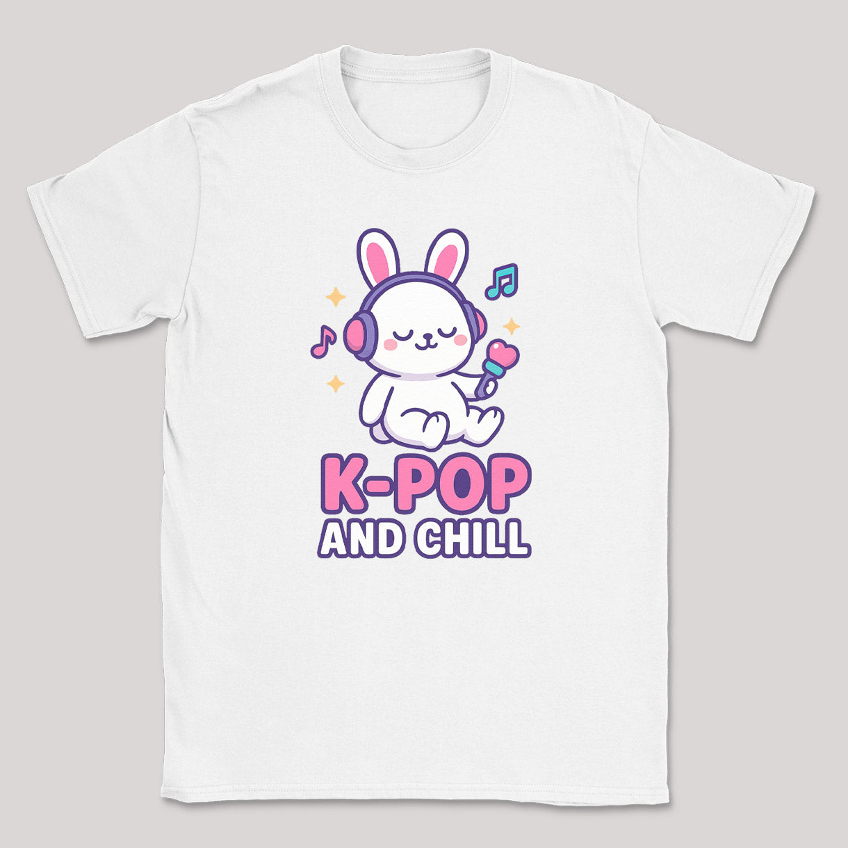 K-Pop And Chill - K-Pop Graphic Printed T-Shirt