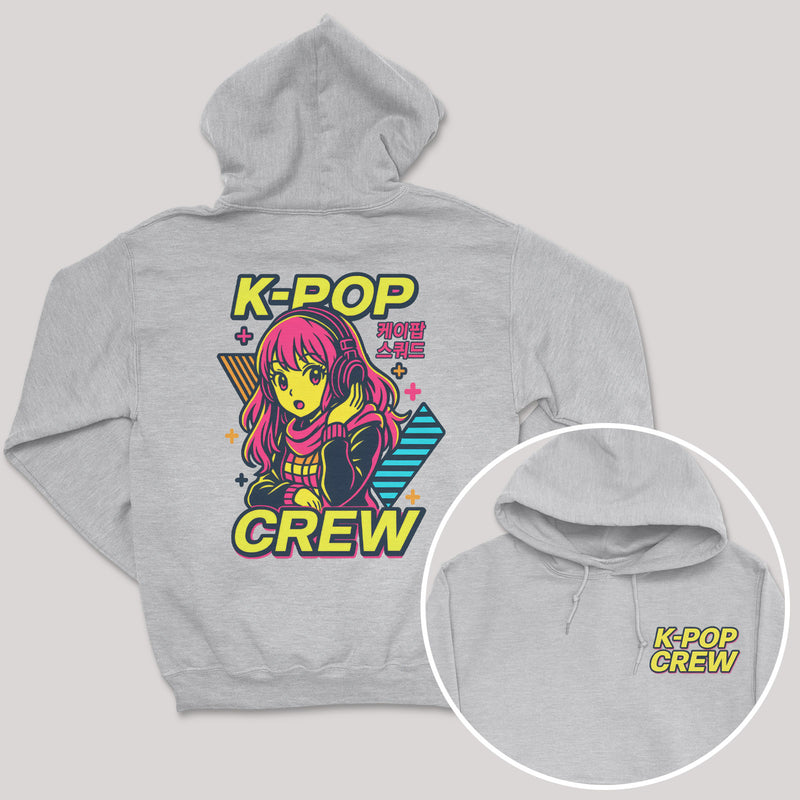 K-Pop Crew Neon Dreams - K-Pop Graphic Printed Hoodie