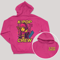 K-Pop Crew Neon Dreams - K-Pop Graphic Printed Hoodie
