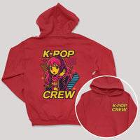 K-Pop Crew Neon Dreams - K-Pop Graphic Printed Hoodie
