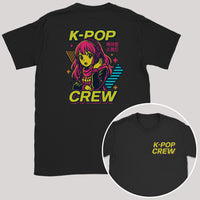 K-Pop Crew Neon Dreams - K-Pop Graphic Printed T-Shirt