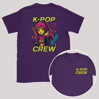 K-Pop Crew Neon Dreams - K-Pop Graphic Printed T-Shirt
